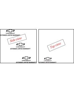 NOTE CUBE - CHEVROLET EXTENDED WARRANTY/PROTECTION 4X4X2