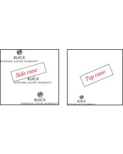 NOTE CUBE - BUICK EXTENDED WARRANTY/PROTECTION 4X4X2