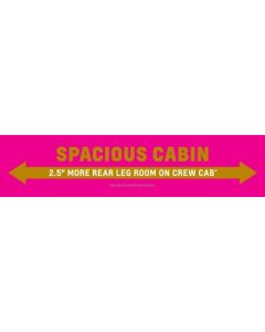 CAB SPACIOUSNESS DECAL