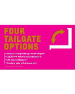 FOUR TAILGATE OPTIONS DECAL