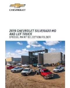 2019 CHEVY SILVERADO MEDIUM DUTY PAINT FOLDER