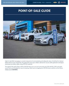 CERTIFIED PRE-OWNED POS MERCHANDISING GUIDE