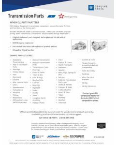 SELL SHEET - MARS - GMGP TRANSMISSION COMPONENTS