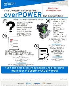 SELL SHEET - OVERPOWER FOR DEALERS CUSTOMIZABLE