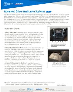 SELL SHEET - ADVANCED DRIVER ASSISTANCE SYSTEMS