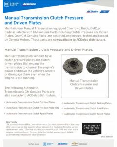 SELL SHEET - MAN TRANS CLUTCH PRESS DRIVE CUSTOM