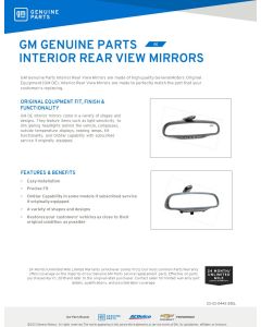 SELL SHEET - INTERIOR REAR VIEW MIRROR (DL)