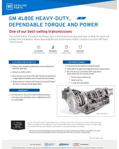 SELL SHEET - 4L80 HEAVY DUTY TRANSMISSION