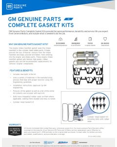 SELL SHEET - COMPLETE GASKET KIT (DL)