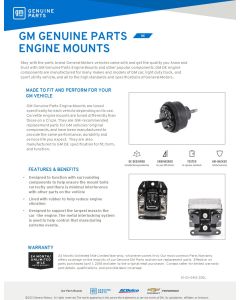 SELL SHEET - ENGINE MOUNTS (DL)