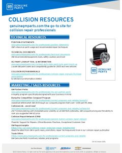 SELL SHEET - COLLISION RESOURCES (DL)
