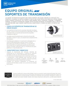 SELL SHEET - TRANSMISSION MOUNTS (SPANISH)