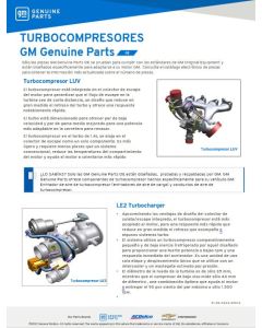 SELL SHEET - GM GENUINE OE TURBOCHARGERS-SPANISH