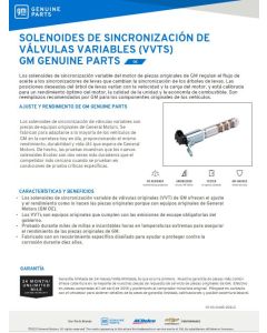 SELL SHEET - VALVE TIMING SOLENOIDS VVTS-SPANISH