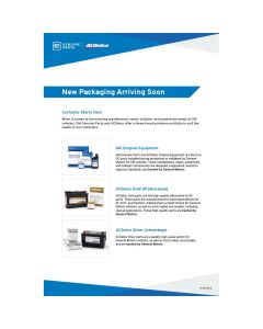 BREAKROOM POSTER - GMGP & ACDELCO NEW PACKAGING (18x12) EACH