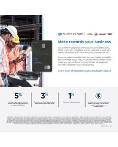 GM BUSINESS CARD COUNTER MAT