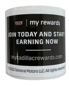 My Cadillac Rewards RO Stickers