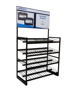 RACK-ACDELCO FLOW-THRU 48 UNIT BATTERY W/HEADER (73WX48WX23)