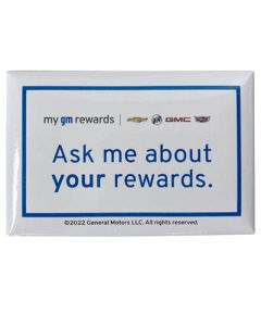 MY GM REWARDS BUTTON AND MAGNET KIT 02/2022