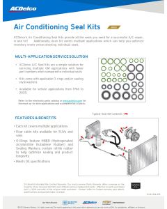 SELL SHEET - ACDELCO AIR CONDITIONING SEAL KITS