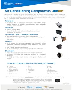 SELL SHEET - ACDELCO GMGP AC COMPONENTS