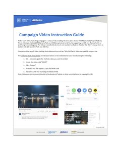 GUIDE-CSH VIDEO INSTRUCTION