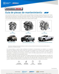 SELL SHEET- DURAMAX-DIESEL-MR-PARTS-GUIDE-SPANISH