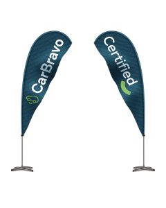 CarBravo Swooper Flag and Base