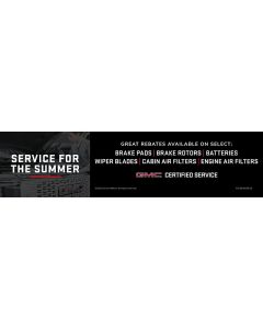 SIGN - GMC CERTIFIED SERVICE SUMMER SERVICE MONITOR
