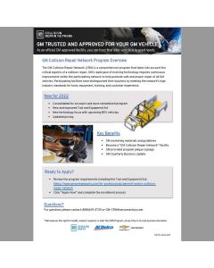 SELL SHEET - COLLISION REPAIR NETWORK PROGRAM OVERVIEW