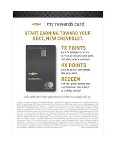 Sales - Tent Card Small - Chevy