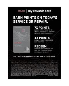 Service - Tent Card Small - GMC