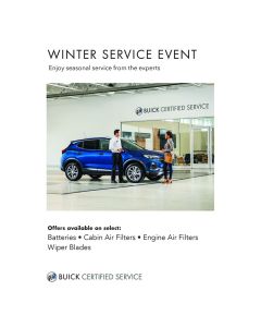 INSERT - BUICK CERTIFIED SERVICE WINTER ACRYLIC (EA)