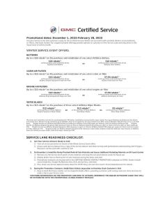 GUIDE - BUICK GMC CERTIFIED SERVICE WINTER LAUNCH (EA)