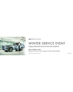 SIGN - BUICK CERTIFIED SERVICE WINTER TIRE MONITOR