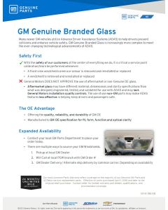 SELL SHEET - GM Genuine Branded Glass