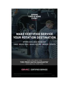 POSTER - GMC CERTIFIED SERVICE SPRING (EA)