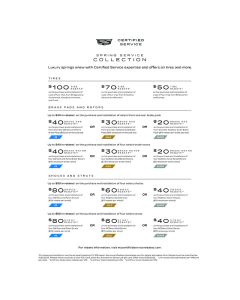 SELL SHEET - CADILLAC CERT SERV SPRING ADVISOR (EA)