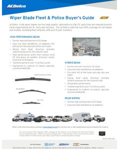 SELL SHEET - GOLD & SILVER WIPERS - POLICE AND FLEET