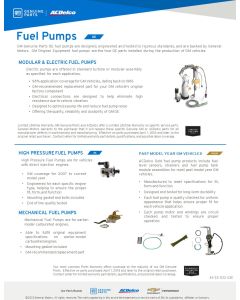 SELL SHEET - GMGP / GOLD FUEL PUMPS