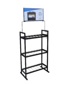 RACK-ACDELCO EZ SNAP 6 UNIT BATTERY W/HEADER (48HX24WX14D)