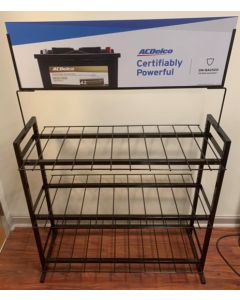 RACK-ACDELCO EZ SNAP 18 UNIT BATTERY W/HEADER
