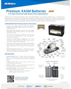 SELL SHEET - ACDELCO XAGM HD BATTERIES