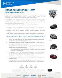 SELL SHEET - OE ALTERNATORS