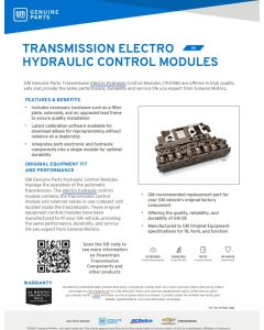 SELL SHEET - TRANSMISSION ELECTRO HYDRAULIC CONTROL MODULES