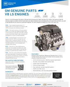 SELL SHEET - GM GENUINE PARTSV8 LS ENGINES