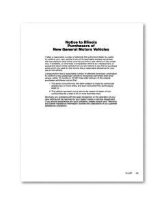 ILLINOIS LEMON LAW NOTICE