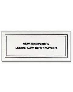 NEW HAMPSHIRE LEMON LAW KIT