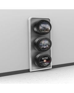 Chevrolet  3-Tire Wall Mounted In Lane Tire Display