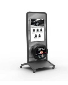 GMC Mobile Tire Merchandising Display for Customer Lounge
